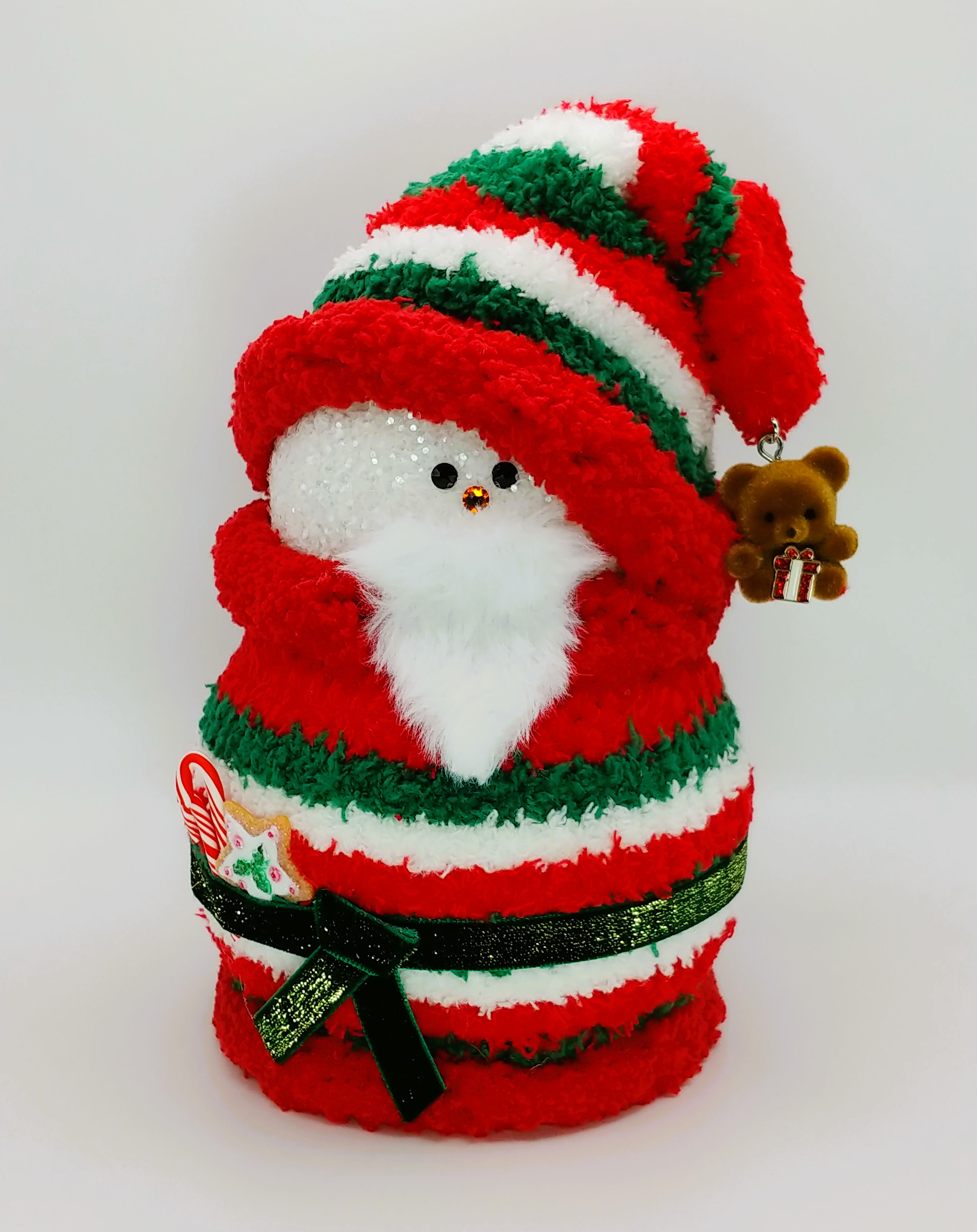 Sleepy Santa is a Santa designed snowman by SnowElfyz. This 3d printed, handcrafted snowman is perfect for Christmas!
