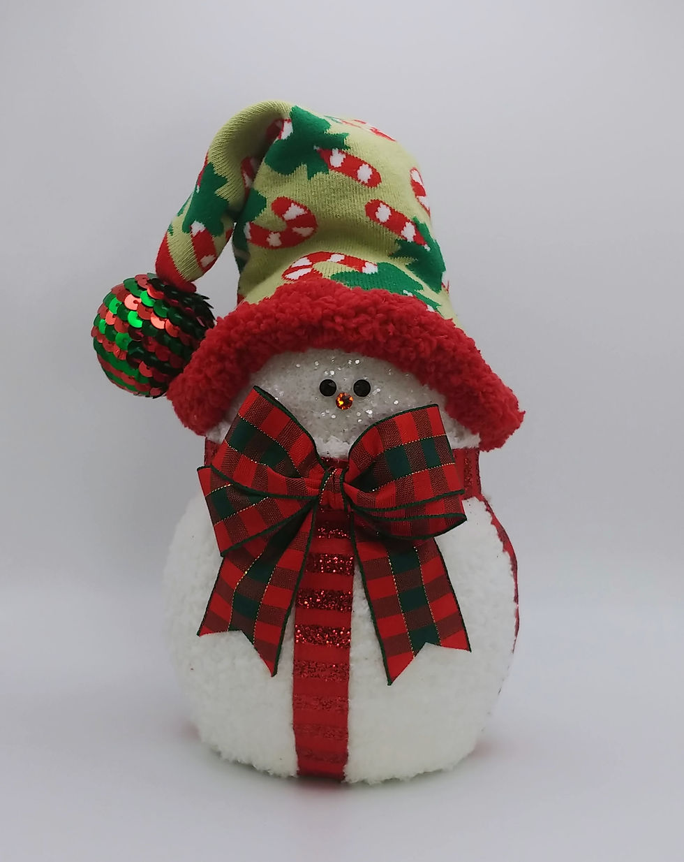 #D printed and hand decorated snowman for Christmas.