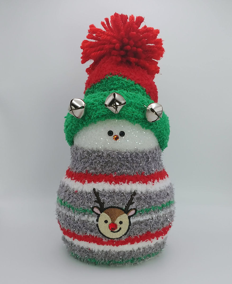 Nose So Bright, a 3d printed, hand decorated snowman, from Snow Elfyz!