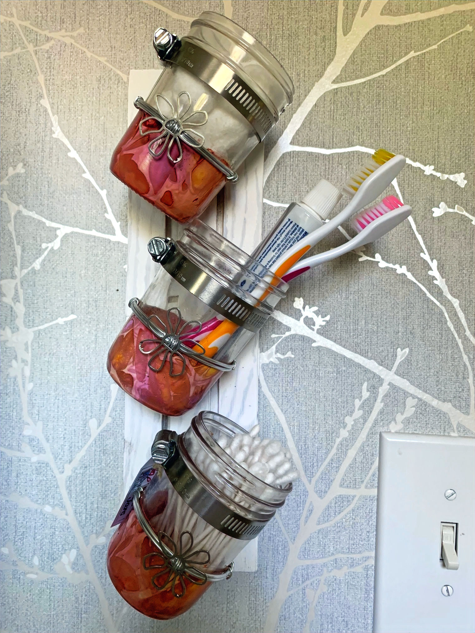 Oranges/Metal Flowers 3