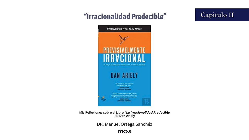 Mis reflexiones sobre el libro:Irracionalidad Predecible Dan Ariely 