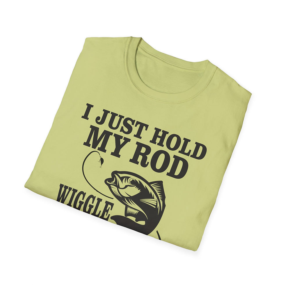 Thumbnail: Fishing T-Shirt  "I Just Hold My Rod, Wiggle My Worm and Bam She's On It" 