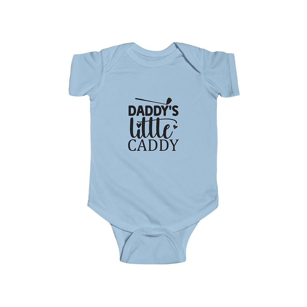 Thumbnail: Infant Bodysuit — "Daddy's Little Caddy" Golf Baby Onesie
