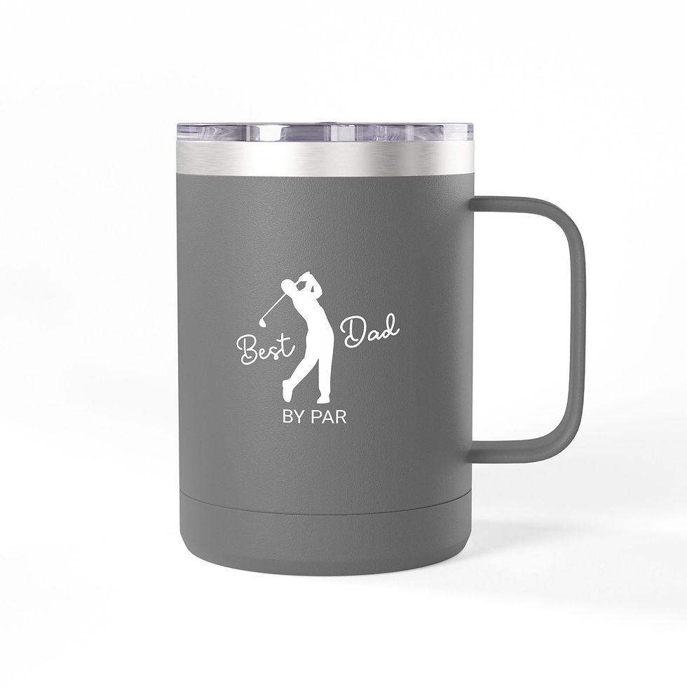 Thumbnail: Best Dad By Par Golf Mug Tumbler - 15oz Insulated Travel Coffee Cup