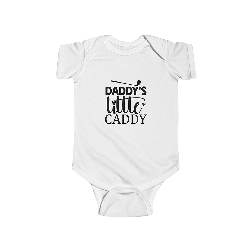 Thumbnail: Infant Bodysuit — "Daddy's Little Caddy" Golf Baby Onesie