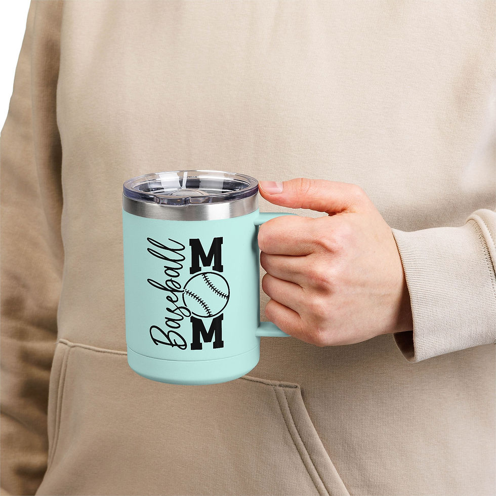 Thumbnail: Baseball Mom 15oz Insulated Coffee Tumbler