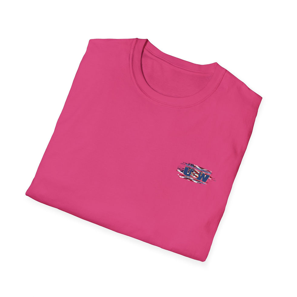 Thumbnail: Patriotic United Steel Workers  'USW' Flag Graphic T-Shirt
