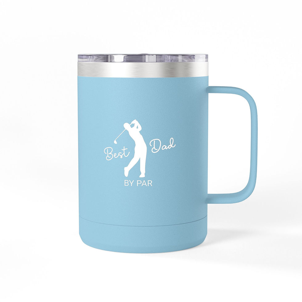 Thumbnail: Best Dad By Par Golf Mug Tumbler - 15oz Insulated Travel Coffee Cup