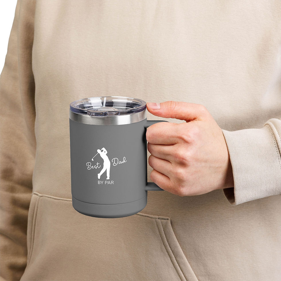Thumbnail: Best Dad By Par Golf Mug Tumbler - 15oz Insulated Travel Coffee Cup