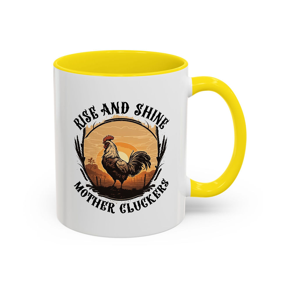 Thumbnail: Rise and Shine Rooster Coffee Mug - Perfect for Coffee Lovers