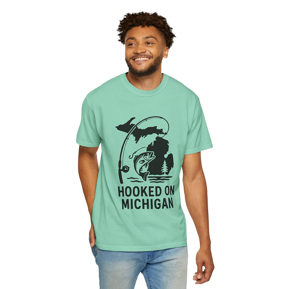 Thumbnail: Hooked on Michigan Fishing T-Shirt