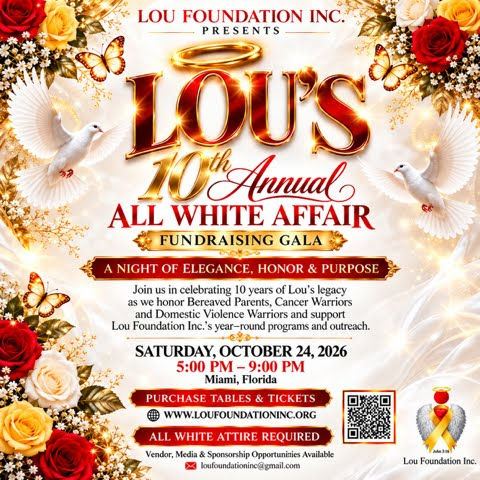 Lou's 10th Annual All White Affair: A Night of Elegance, Honor & Purpose