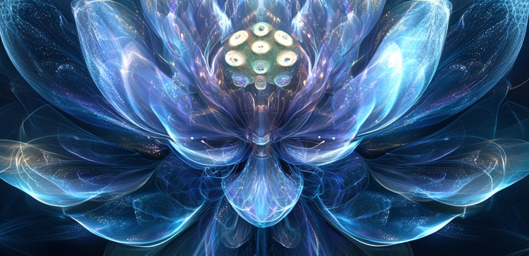 u8252815239_A_highly_detailed_blue_lotus_with_vibrant_and_ele_3b017d6d-1c28-484e-8b51-fd37