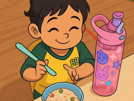 “Tak sangka anak saya ajak kami baca doa makan sama-sama.”