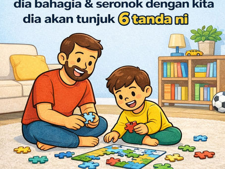 Ramai ingat anak bahagia mesti sentiasa senyum dan dengar kata.