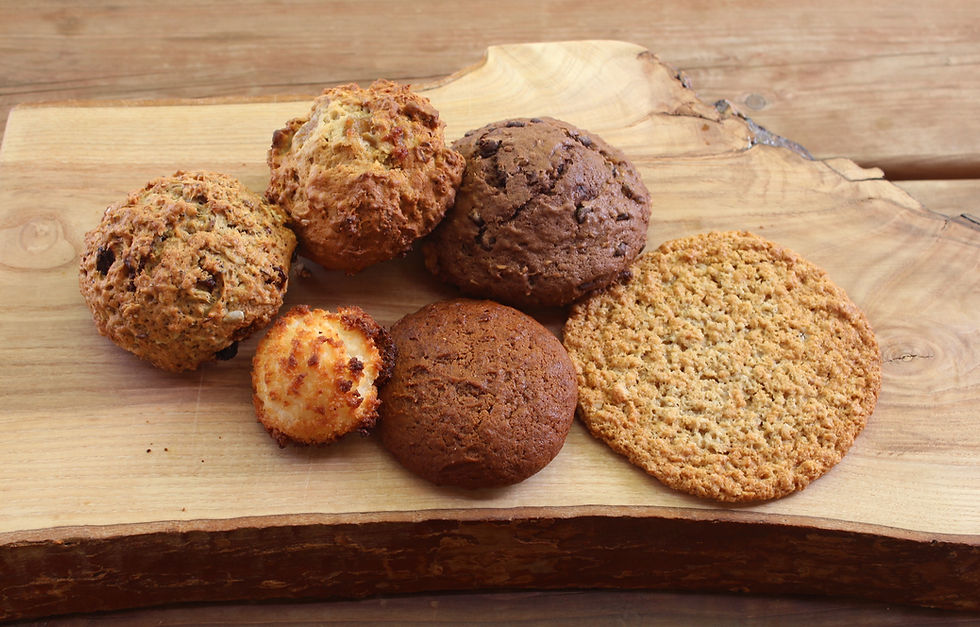 Galettes variées et macarons