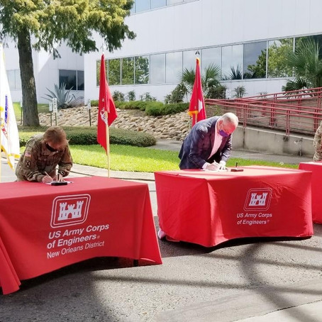 State of Louisiana and Corps of Engineers Sign Agreement to Deepen Lower MS River