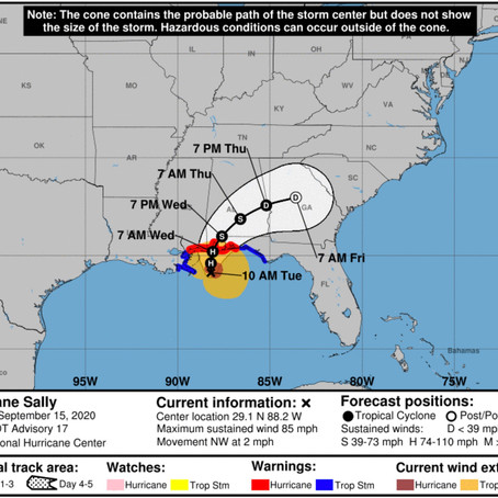 Tropical Storm Sally Update - September 15, 2020