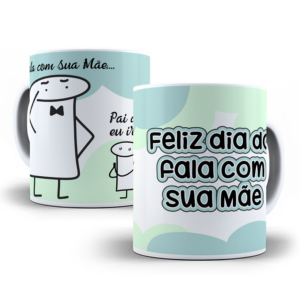 Miniatura: - Canecas Porcelana Flork Dia dos Pais