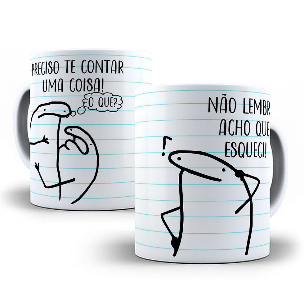 Miniatura: - Canecas Porcelana Flork Meme Modelos (16 ao 30)