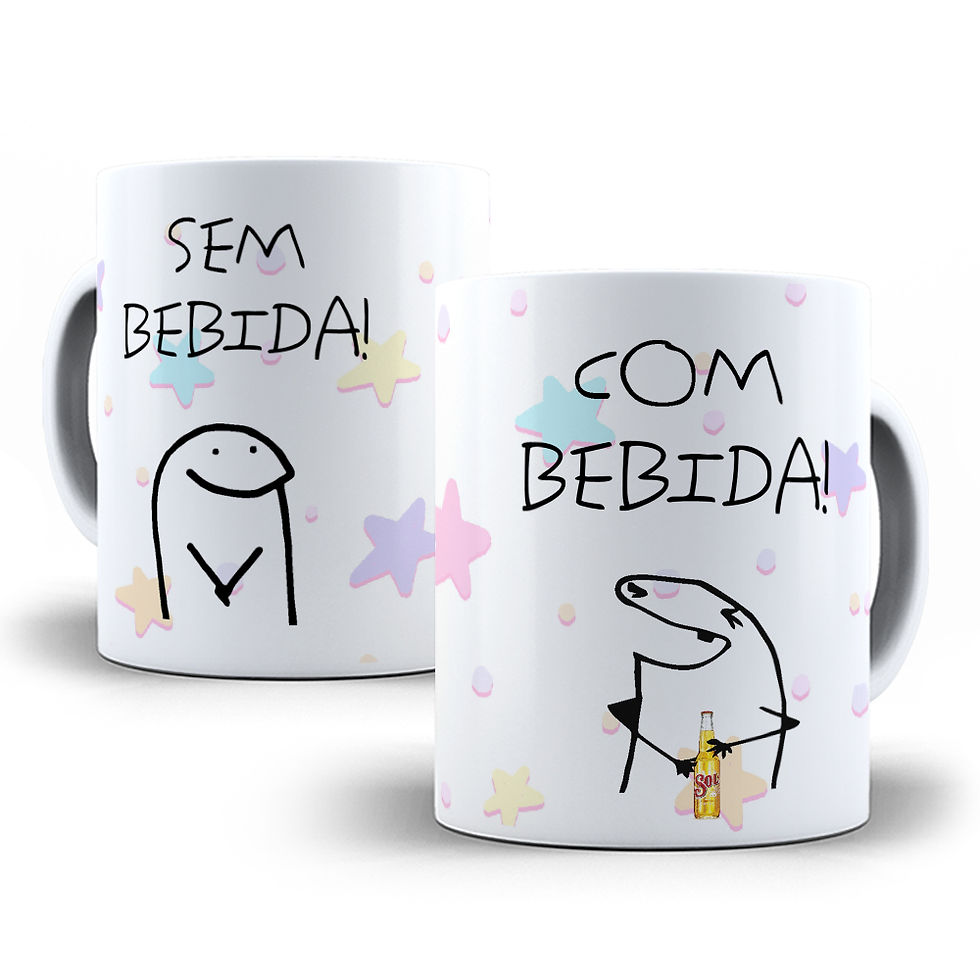 Miniatura: - Canecas Porcelana Flork Meme Modelos (1 ao 15)