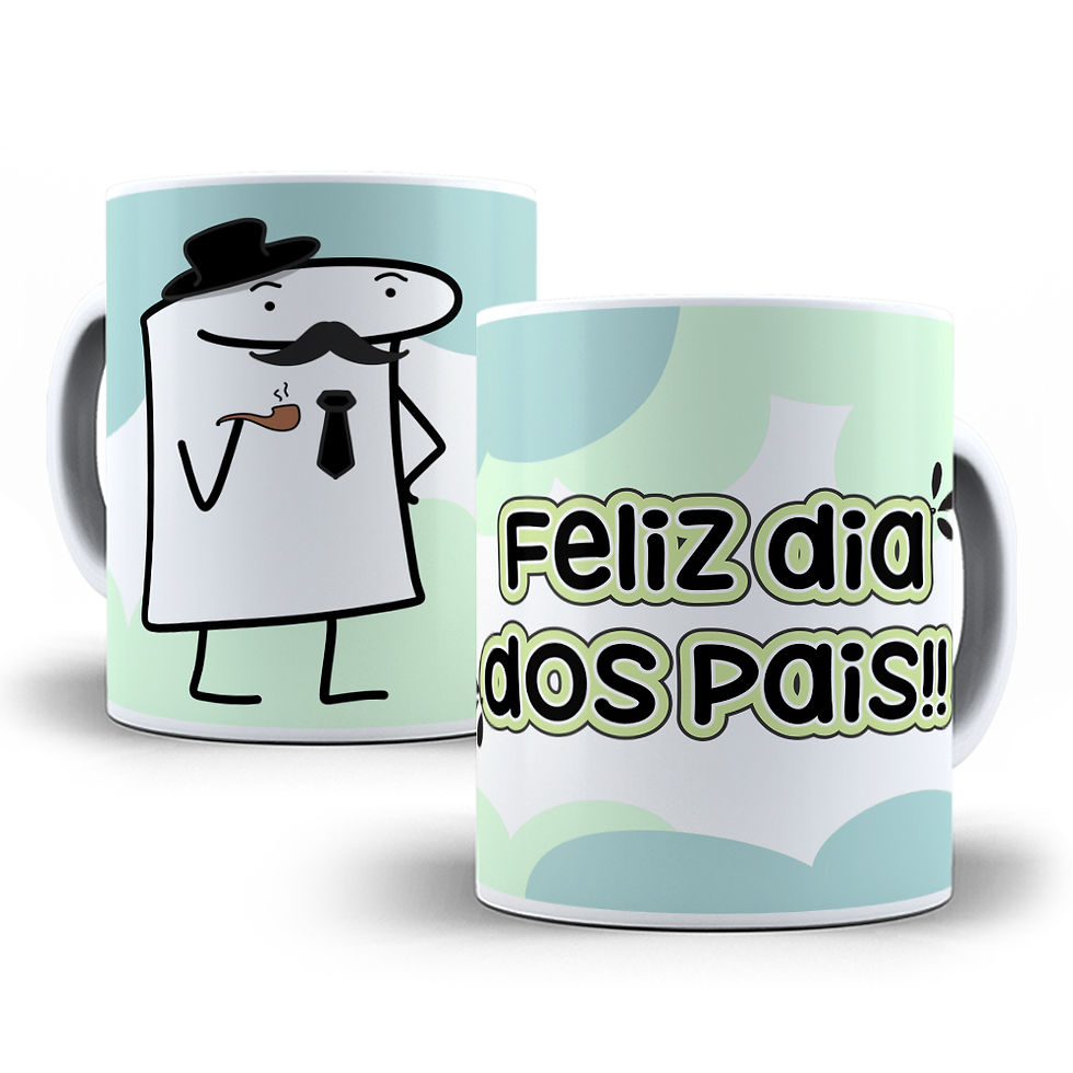 Miniatura: - Canecas Porcelana Flork Dia dos Pais