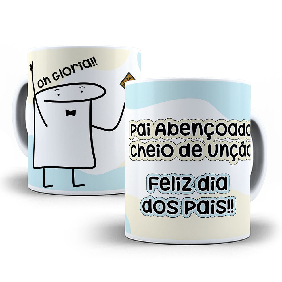 Miniatura: - Canecas Porcelana Flork Dia dos Pais