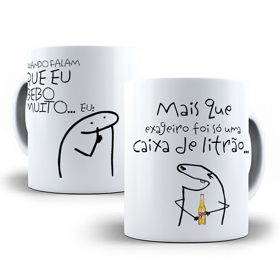 Miniatura: - Canecas Porcelana Flork Meme Modelos (1 ao 15)