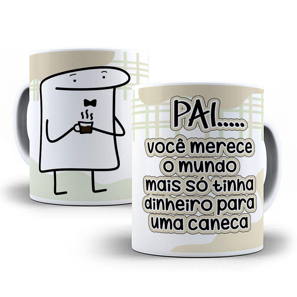 Miniatura: - Canecas Porcelana Flork Dia dos Pais
