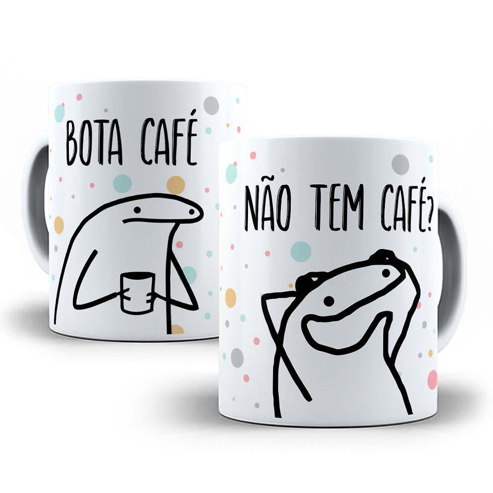 Miniatura: - Canecas Porcelana Flork Meme Modelos (16 ao 30)