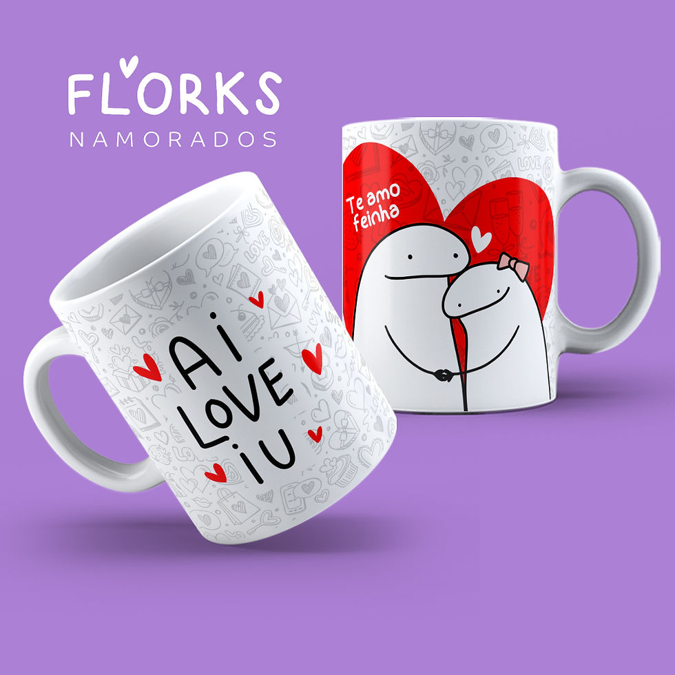 Miniatura: - Canecas Porcelana Flork Dia dos Namorados 1