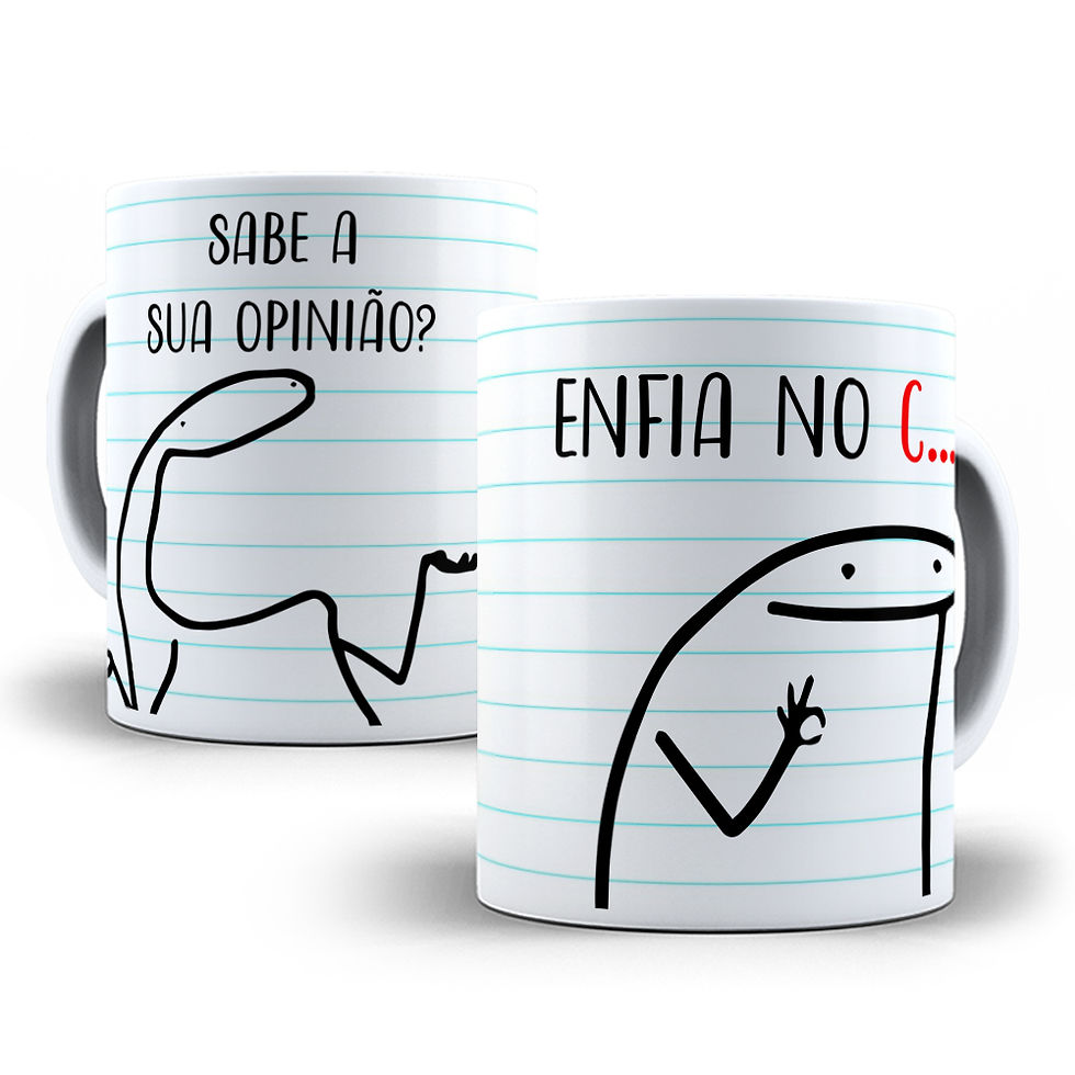 Miniatura: - Canecas Porcelana Flork Meme Modelos (61 ao 71)