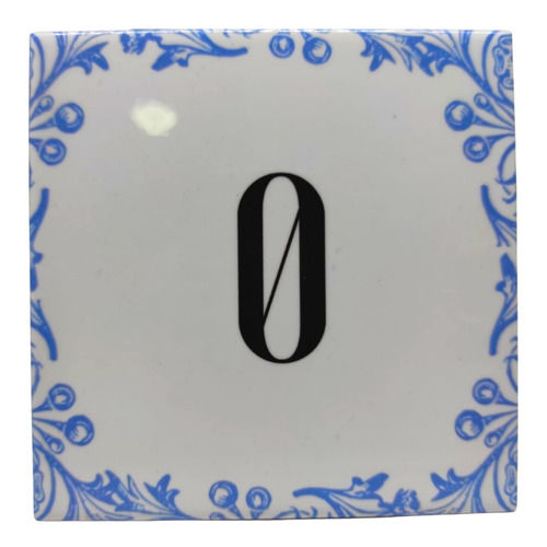 - Azulejo Personalizado Com Número 0 Para Decoração De Casa