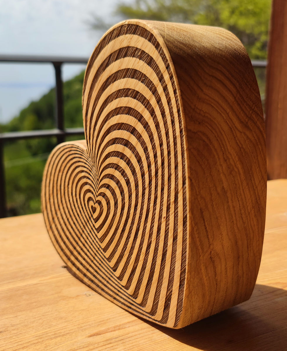 Miniatura: Cuore L’Amore nel Legno