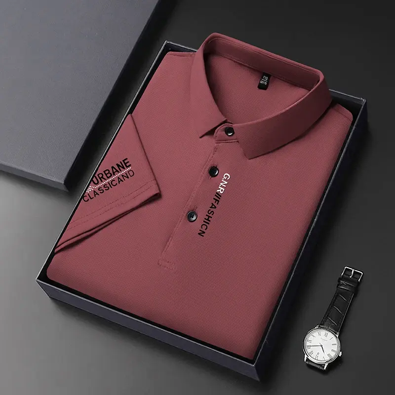 Miniatura: Camisa Polo Masculina Casual de Manga Curta Para Quem Tem Elegancia