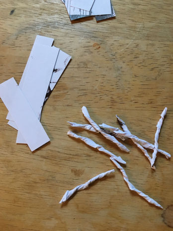 Paper to be made into hair