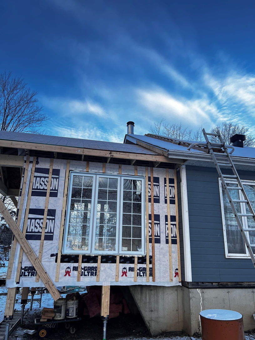 Agrandissement de maison_Groupe G. Lafrance