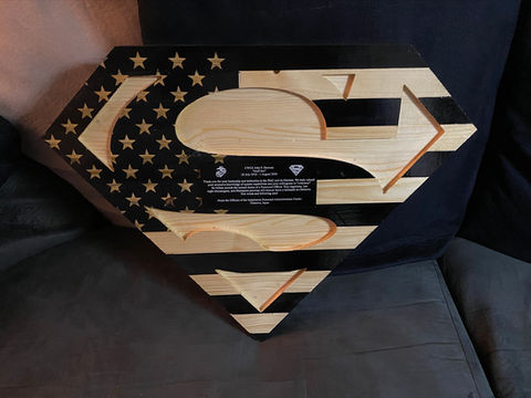 Custom Superman Plaque