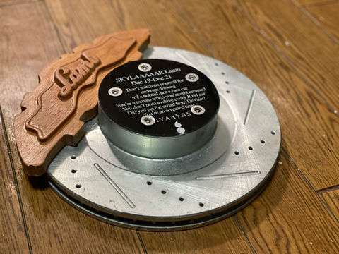 Custom going away plaque