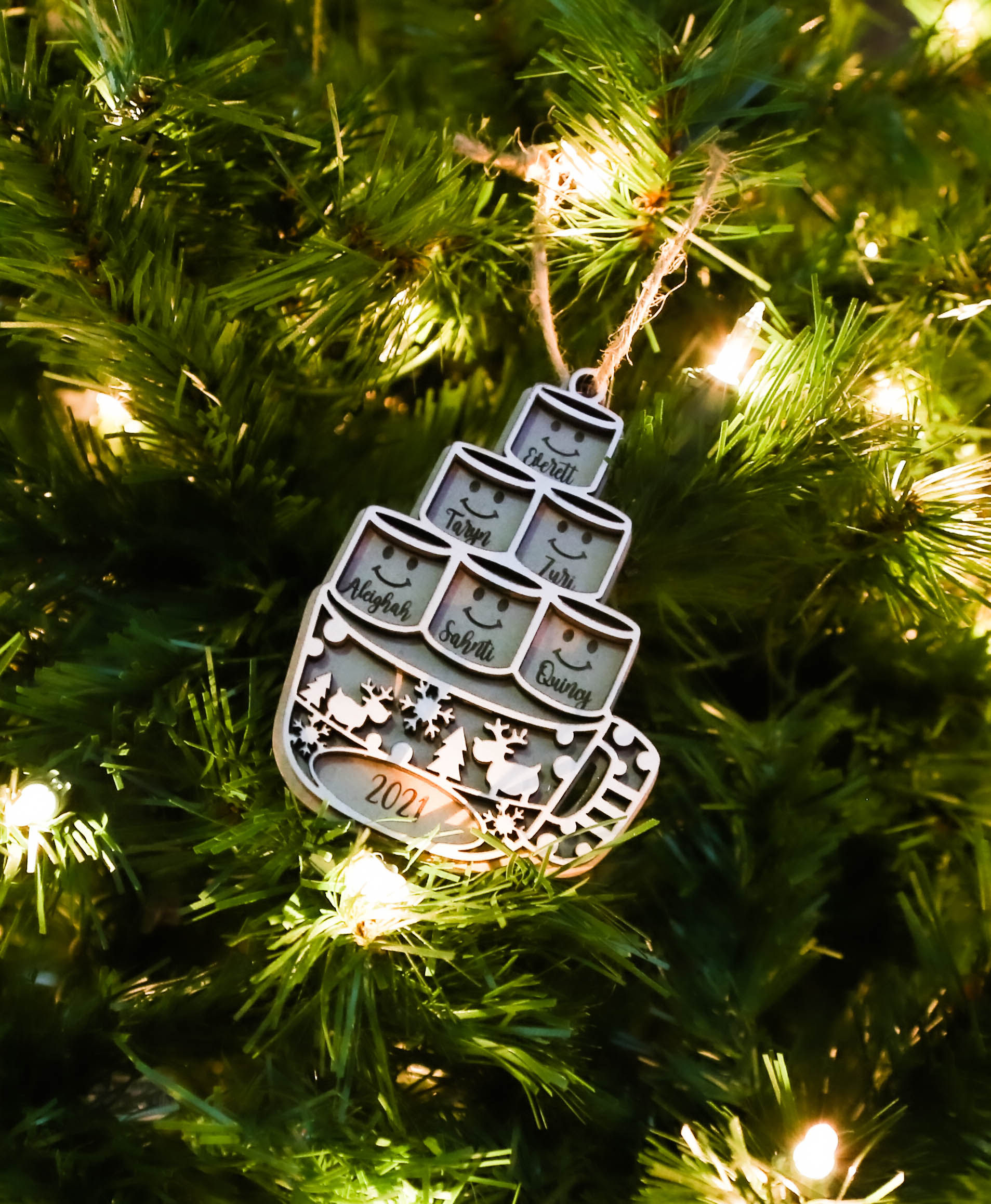 Hot Cocoa Family Ornament