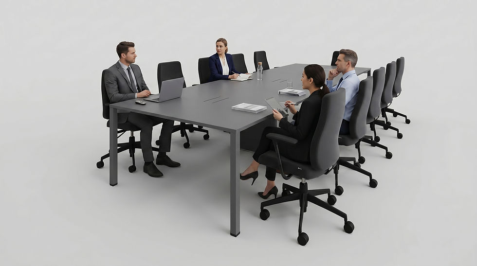 Capa assentos reuniões