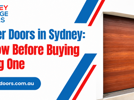 garage rollers doors in sydney