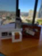 Artisanal gift box filled with roasted nuts, Buderim ginger chocolate, chocolate koalas, fava beans & fruity rock candy.