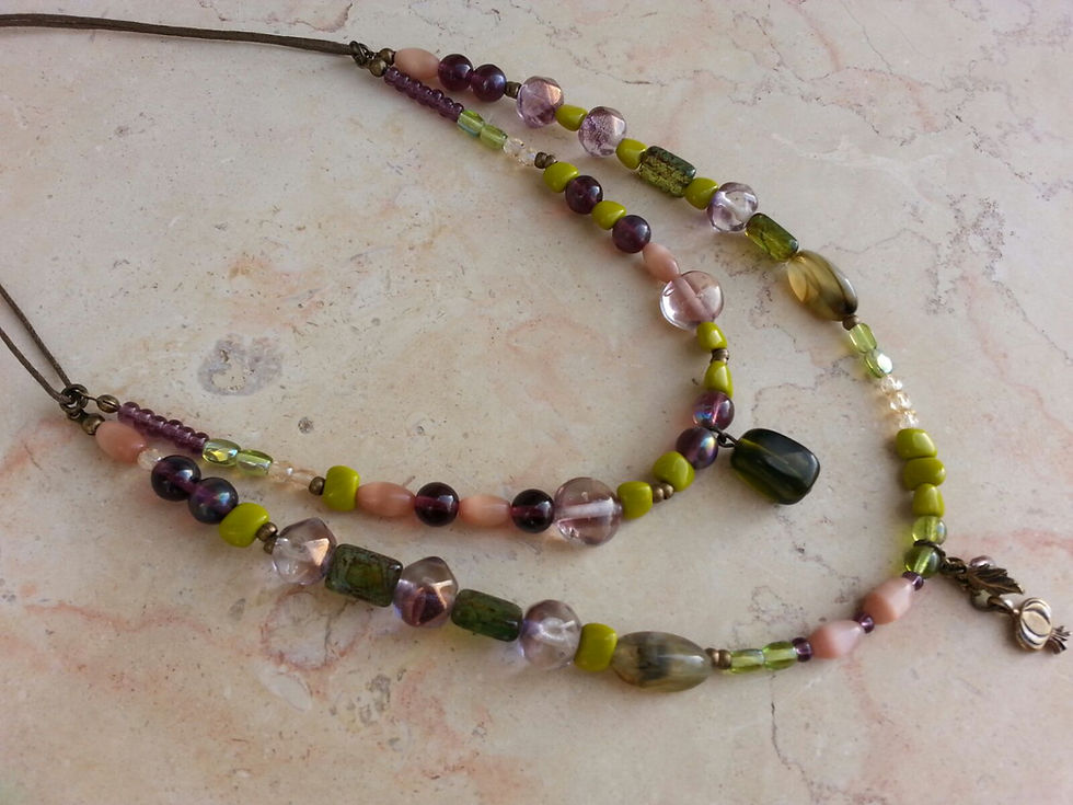 Green, Purple and Beige Beauty.