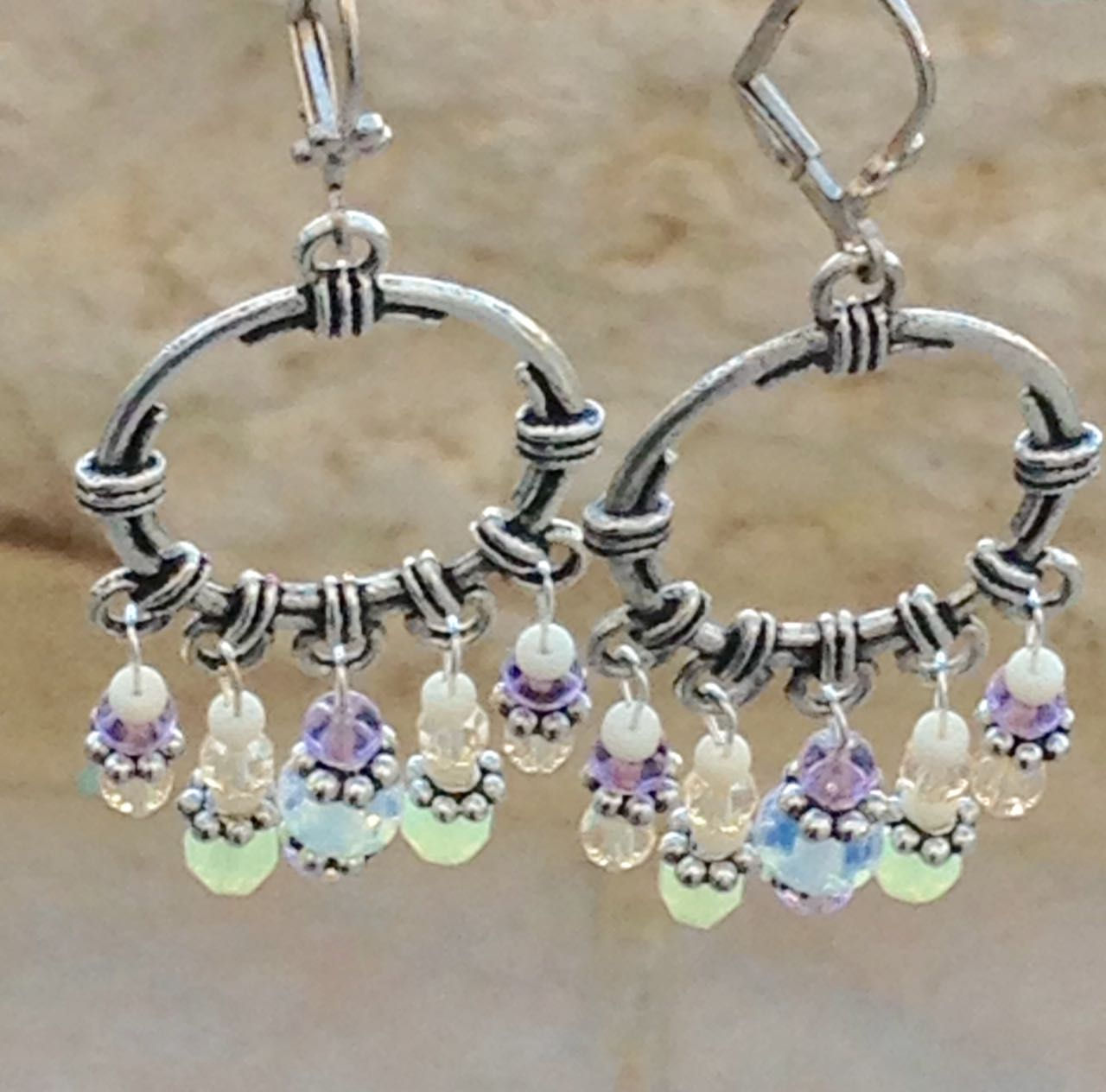 Pastel Cluster Earrings
