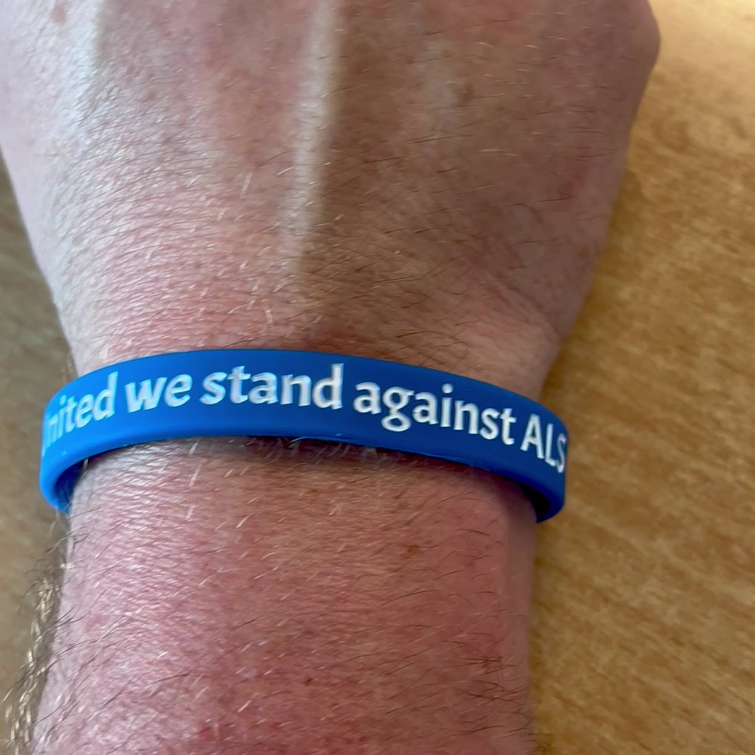Blue ALS Silicone wristbands