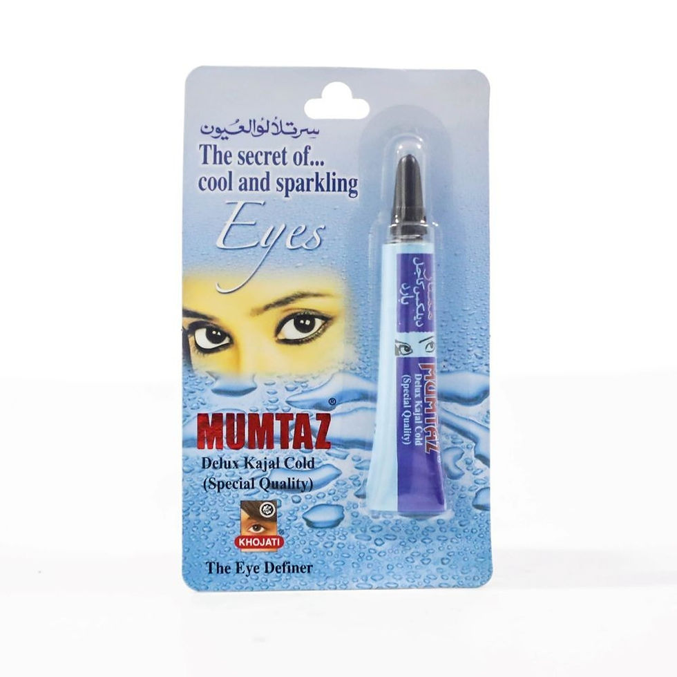 MUMTAZ DELUX KAJAL COLD(SPECIAL QUALITY) placed in a white background with eyes on the packet