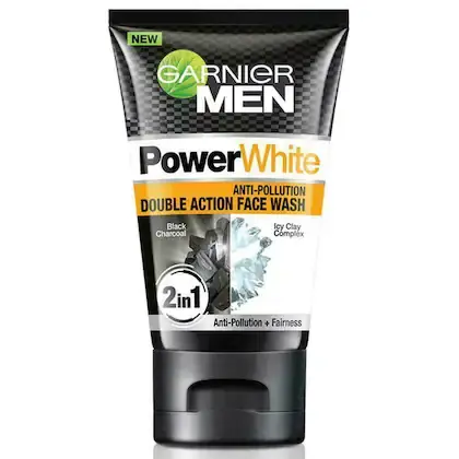 Garnier Men PowerWhite Anti Pollution Double Action Face Wash 100 g