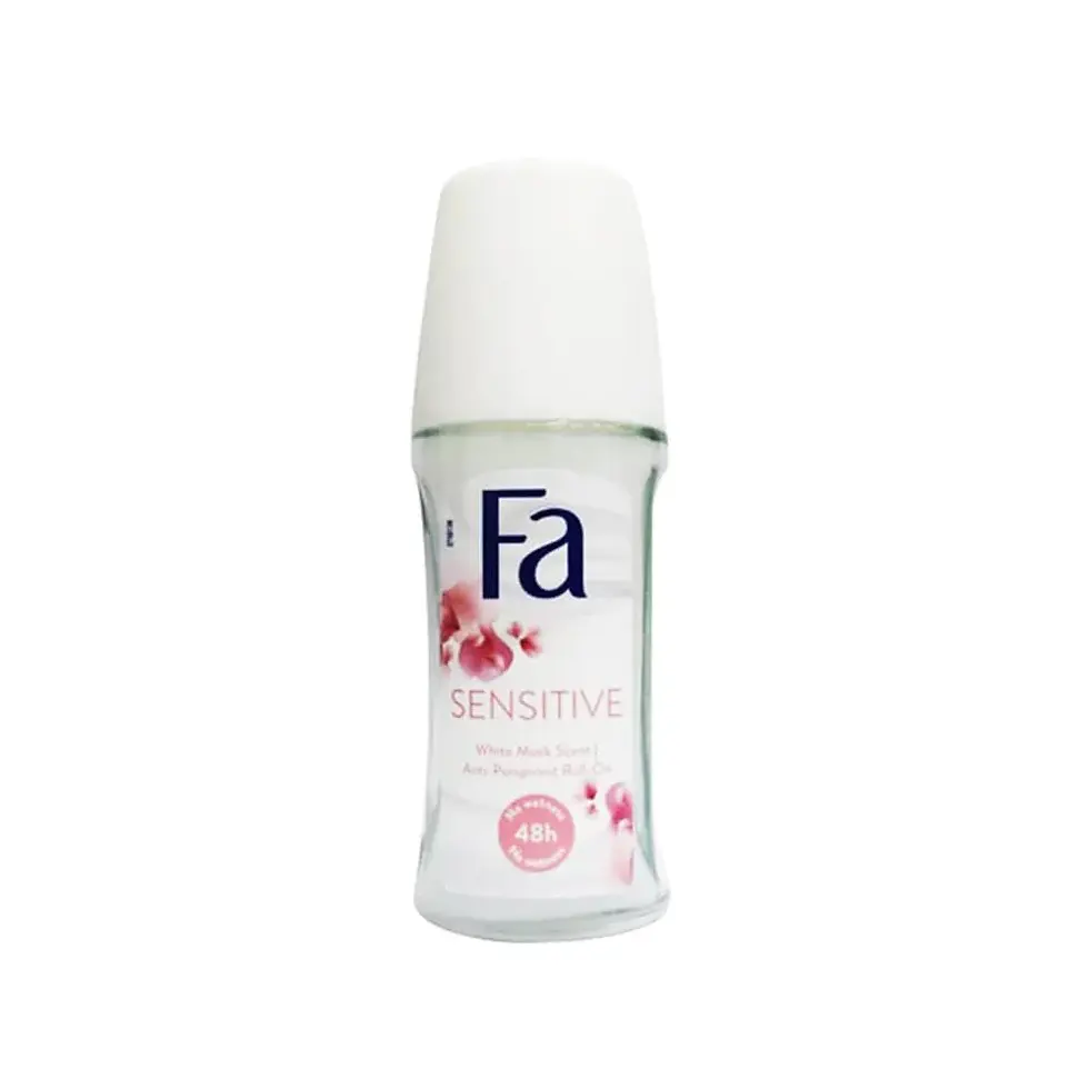 FA Sensitive Deodorant Roll-on 50ml: Gentle Protection with a Floral White Musk