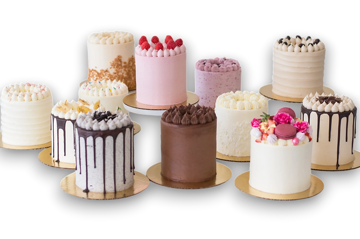 Overzicht van smaken voor taarten op maat met standaard en meerprijs opties, C-Cakes Vlaanderen